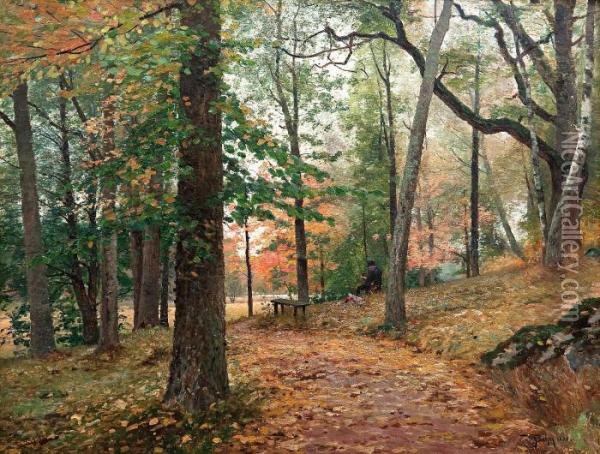 The Sodertuna Park Oil Painting - Wilhelm Behm