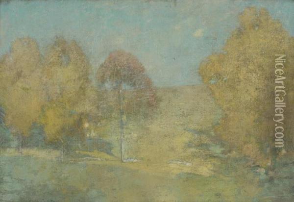 Autumn Morning-fading Moon Oil Painting - Emil Carlsen