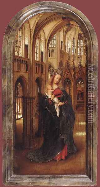 Madonna in the Church c. 1425 Oil Painting - Jan Van Eyck