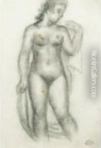 Baigneuse Debout Oil Painting - Aristide Maillol
