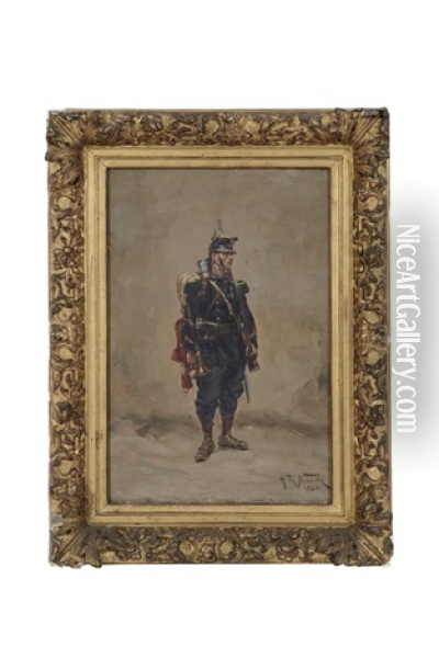 Le Clairon Oil Painting - Alphonse Marie de Neuville