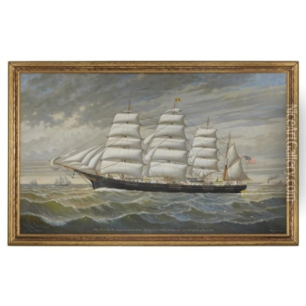 Ship Great Republic Oil Painting - Percy A. Sanborn