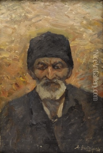 Portrait Of A Man Oil Painting - Alexander Nikolayevich Viezzhev