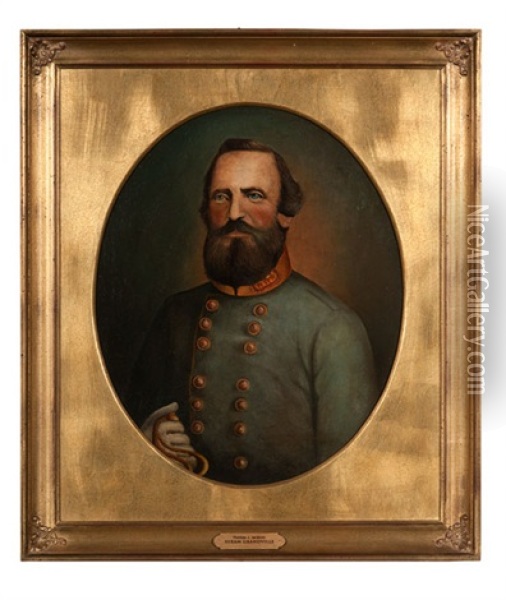 Csa General Thomas Stonewall Jackson Oil Painting - Hiram Grandville