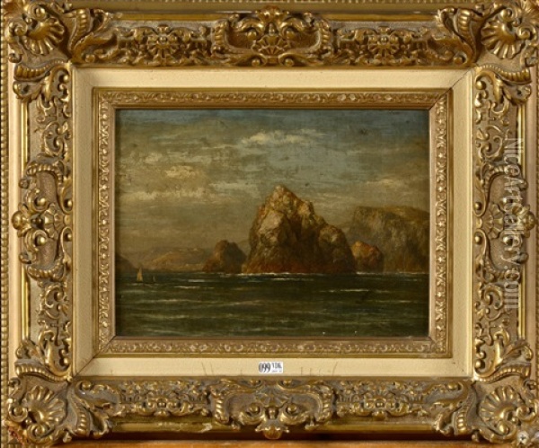 Bords De Mer Aux Rochers Oil Painting - Edmund Gill