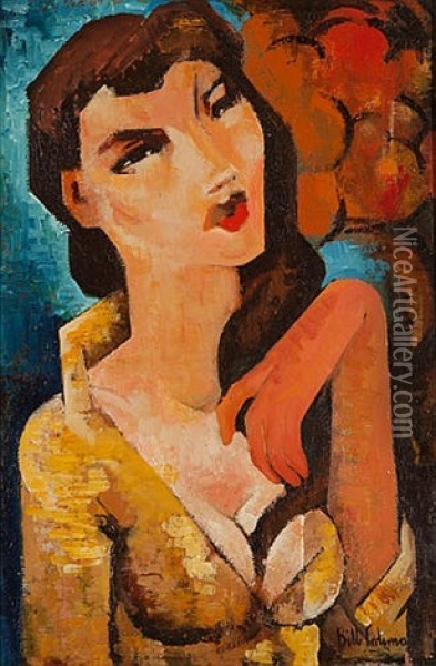 Portrait Of A Lady Oil Painting - William Coleman