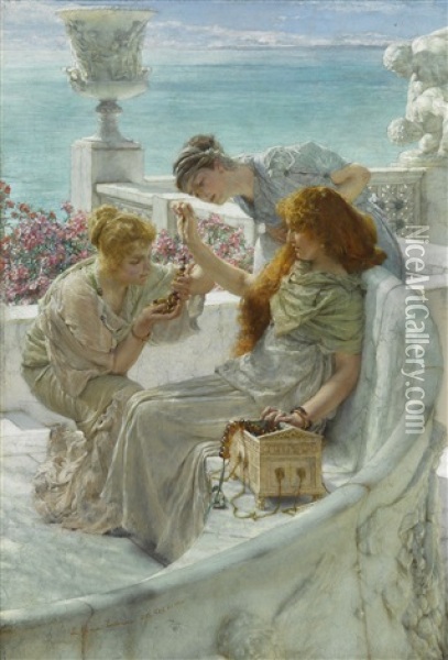 Fortune's Favourite Oil Painting - Sir Lawrence Alma-Tadema