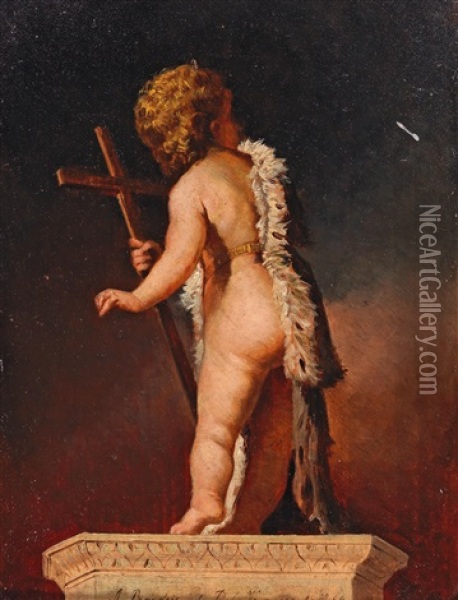 John The Baptist As A Boy Oil Painting - Antonietta Brandeis
