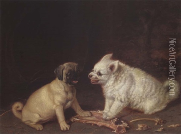 Ein Begehrter Knochen Oil Painting - Horatio Henry Couldery