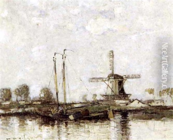 Near Edam Oil Painting - William Alfred Gibson