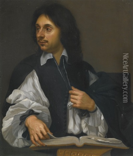 Portrait Of A Scholar Oil Painting - Jacob Van Toorenvliet