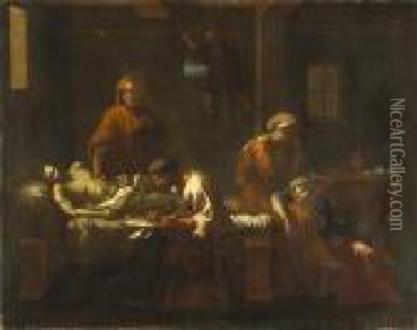 The Testament Of Eudamidas Oil Painting - Nicolas Poussin