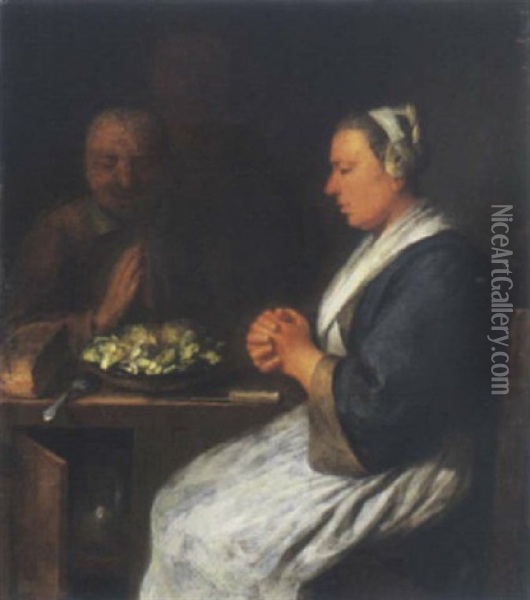 Le Diner D'huitres Oil Painting - Nicolas (Walraven) van Haeften