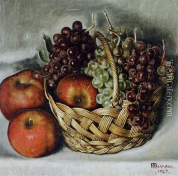 Raisins Et Pommes Oil Painting - Francois Emile Barraud