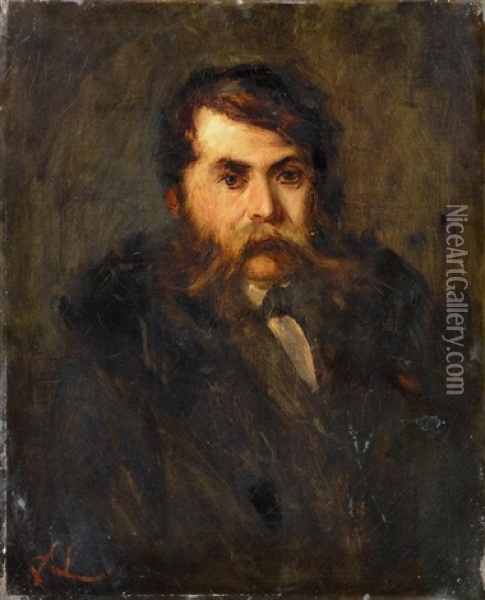 Portrat Eines Herren Oil Painting - Franz Seraph von Lenbach