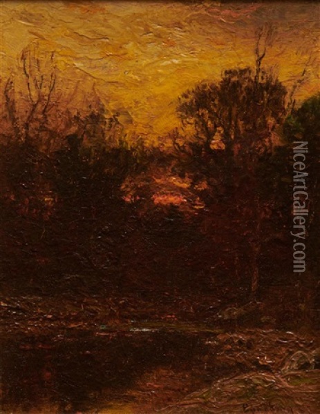 Sunset View Oil Painting - John Joseph Enneking
