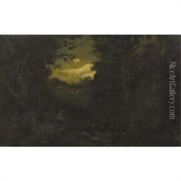 From Deep In The Woods Oil Painting - William Keith
