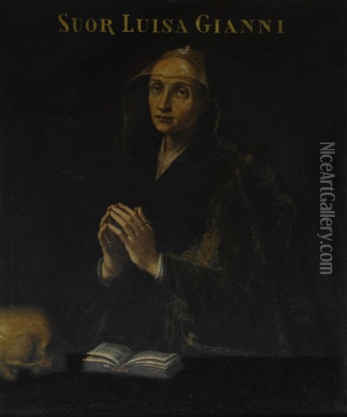 Ritratto Di Suor Luisa Gianni In Preghiera Oil Painting - Justus Sustermans