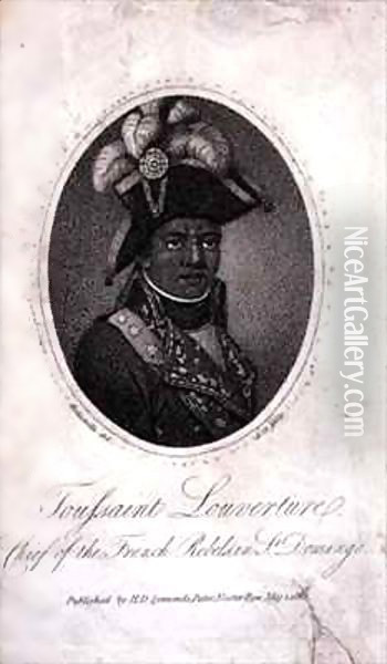 Toussaint Louverture (c.1743-1803) Chief of the French Rebels in St. Domingo Oil Painting - Francois Bonneville