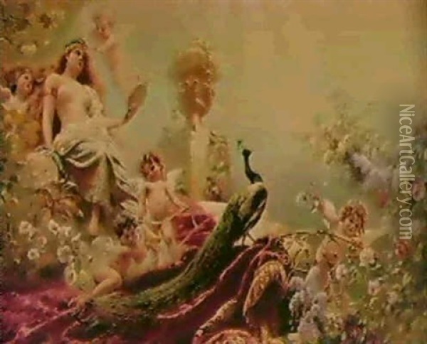 The Toilet Of Venus Oil Painting - Konstantin Egorovich Makovsky