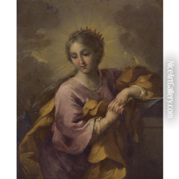 Saint Catherine Oil Painting -  Parmigianino (Michele da Parma)