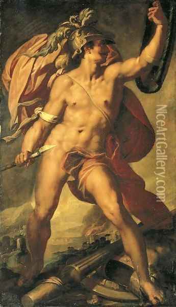 Mars Oil Painting - Bartholomaeus Spranger