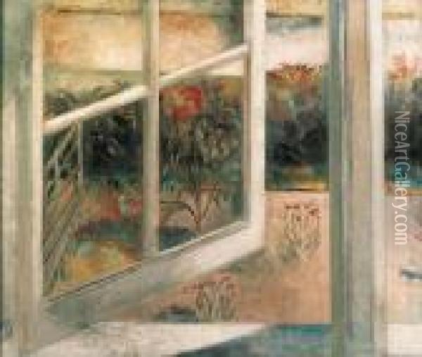 From A Window Oil Painting - Paul Nash