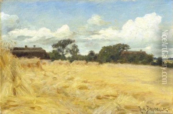 Hvedemarker Oil Painting - Hans Andersen Brendekilde