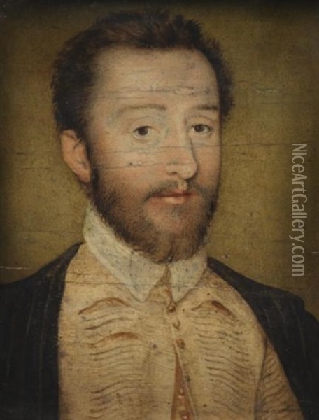 Portrait De Charles De La Rochefoucauld, Comte De Randan Oil Painting -  Corneille de Lyon