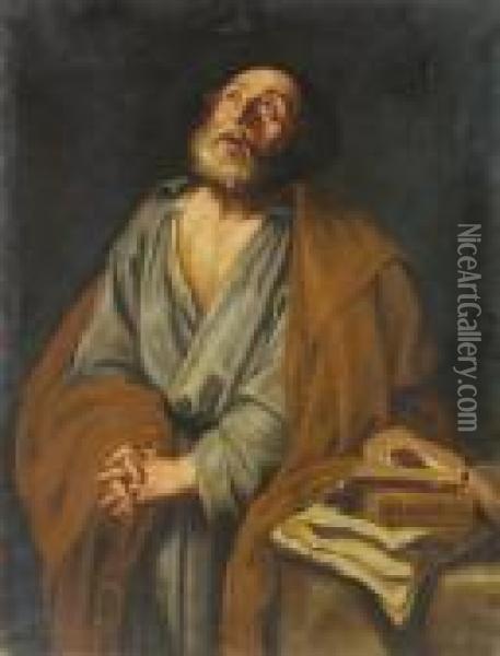 San Pietro Oil Painting - Francesco Fracanzano