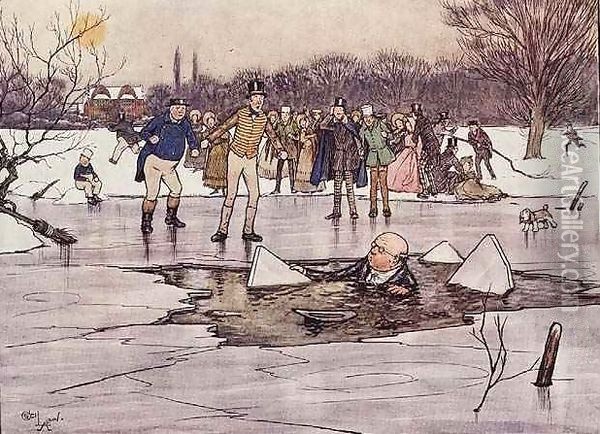 The Broken Ice Oil Painting - Cecil Charles Aldin