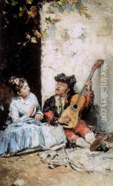 The Serenade Oil Painting - Jose Denis