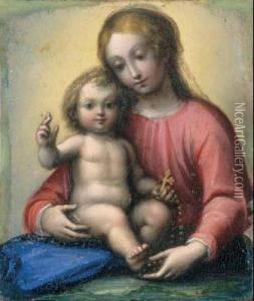 Madonna Con Il Bambino Oil Painting - Guglielmo Caccia