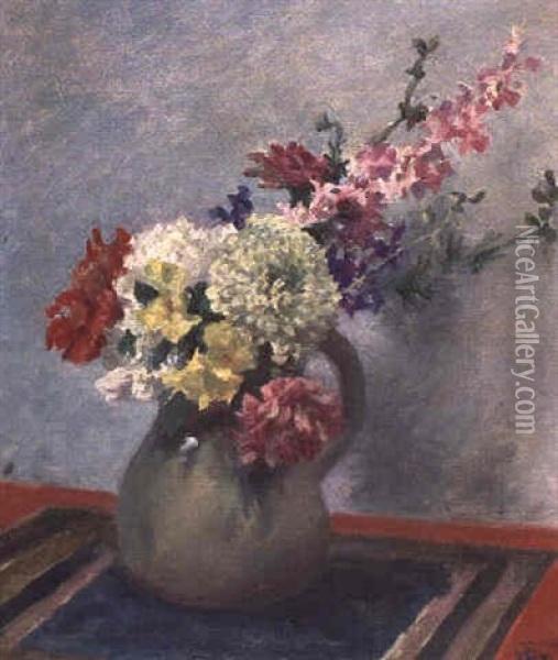 Floral Still Life Oil Painting - Rupert Bunny