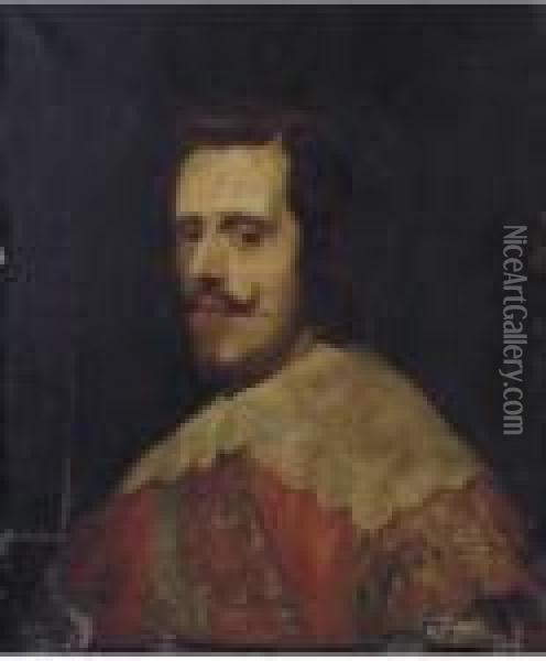 Portrait Of Philip Iv Of Spain Oil Painting - Diego Rodriguez de Silva y Velazquez