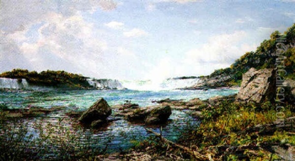 Niagara Falls Oil Painting - Henry William Banks Davis