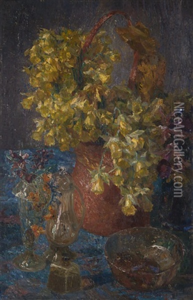 Giunchiglie Oil Painting - Angiolo D'Andrea