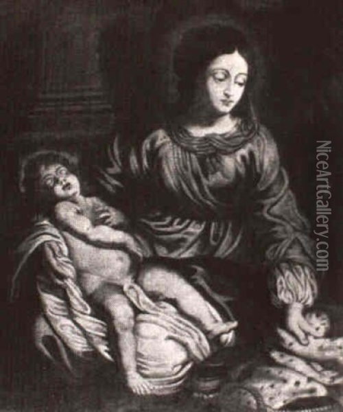 Madonna And Child Oil Painting - Andrea Casali
