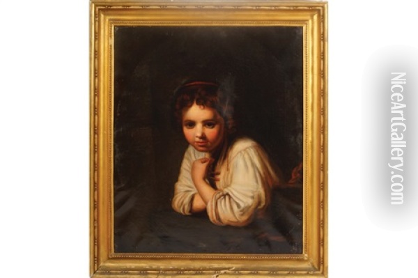 Portrait Of A Young Girl Oil Painting - Bartolome Esteban Murillo