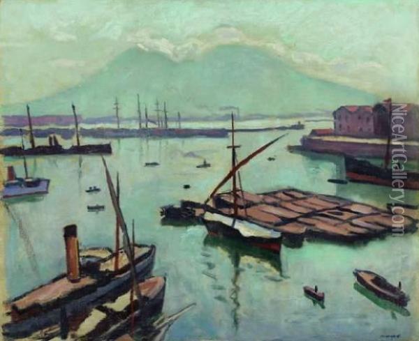 Naples, Le Vesuve Oil Painting - Albert Marquet