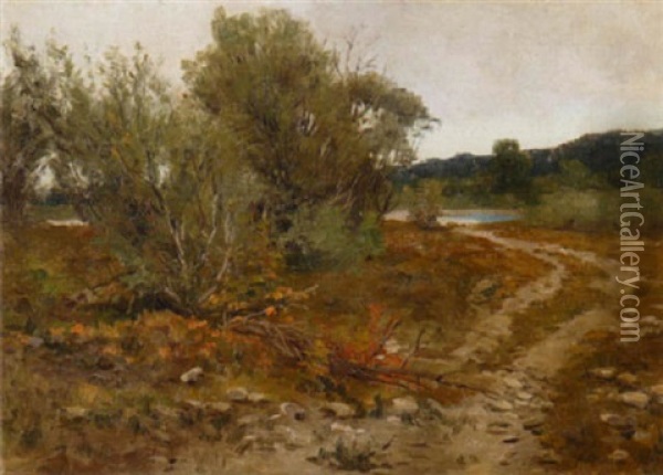 An Der Isar Bei Lenggries Oil Painting - Julius Ullmann