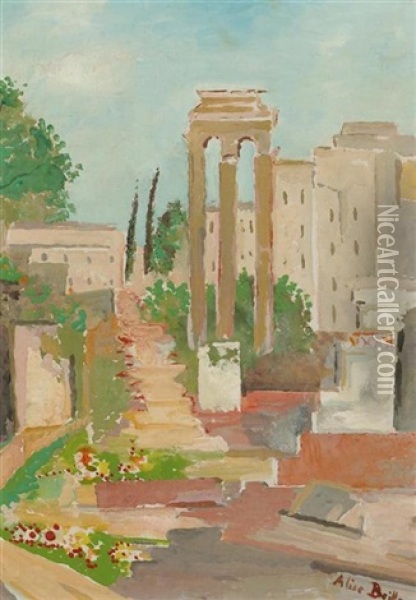 Forum Romanum. Rom Oil Painting - Alice Bailly