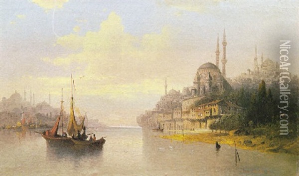 Istanbul Oil Painting - Mor (Moritz) Than