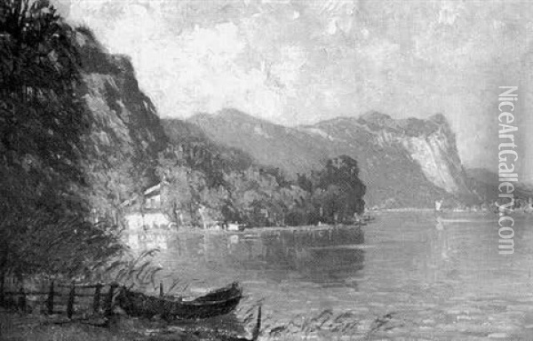 Mondsee Bei Salzburg Oil Painting - Kurt Toepel