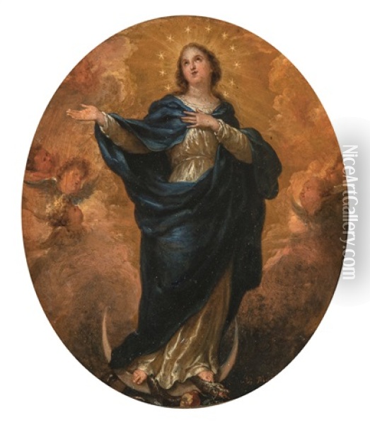 Maria Immaculata Oil Painting - Godfried Maes