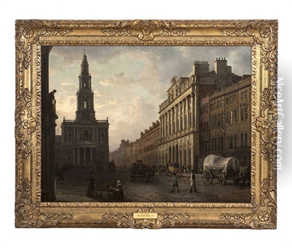 Somerset House, The Strand Oil Painting - William Marlow