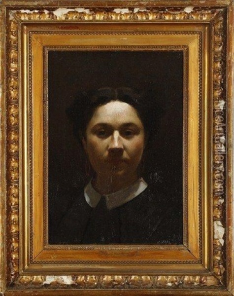 Portrait De Victoria Dubourg Oil Painting - Henri Fantin-Latour