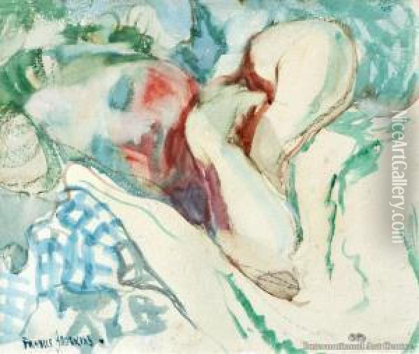 Infant Sleeping Oil Painting - Frances Mary Hodgkins