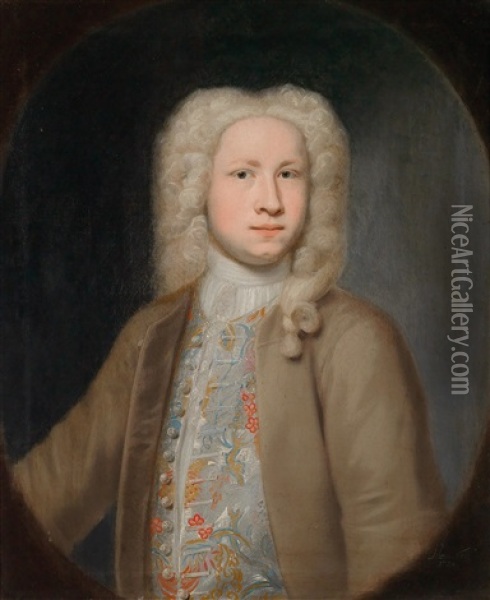 Portrat Des John Davy Oil Painting - John Theodore Heins