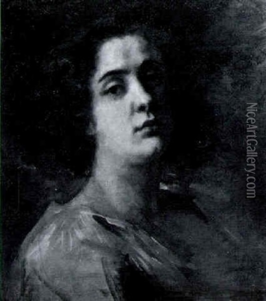 Portrat Einer Jungen Frau Oil Painting - Max Levis